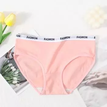 Женские милые трусики конфетных цветов из чистого хлопка со средней посадкой S (suitable for 40-65 jin)
