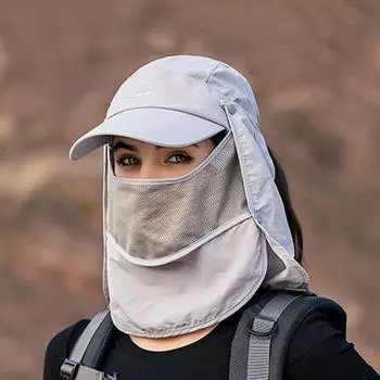 Женские многофункциональные быстросохнущие солнцезащитные шляпы с шейным клапаном, уличные дышащие панамы, мужские съемные козырьки, бейсбольная кепка для рыбалки