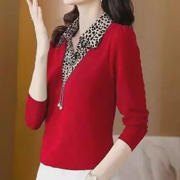 Женские многослойные футболки с длинным рукавом — высокого качества, большого размера, идеально подходят для осени L имбирный/жёлтый