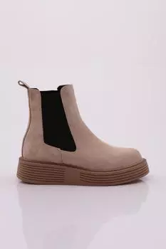 Женские модные эластичные ботинки на толстой подошве с деталями