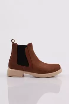 Женские модные эластичные ботинки с деталями