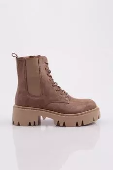 Женские модные эластичные ботинки со шнуровкой и молнией