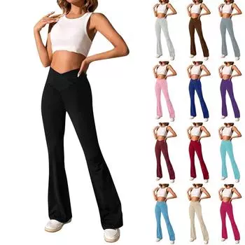 Женские модные эластичные пояса с динамиком, однотонные повседневные лоскутные брюки M чёрный