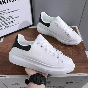 «Женские модные белые кроссовки Ganlu Outdoor Platform 2025 Весна/Лето» 38 Women