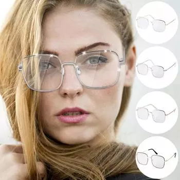 Женские модные блестящие очки в оправе