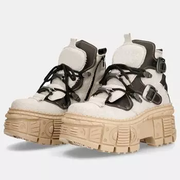 Женские модные ботильоны на платформе с металлической пряжкой, полуботинки, кроссовки на толстой подошве, со шнуровкой, в стиле панк, для студентов колледжа 35 коричневый