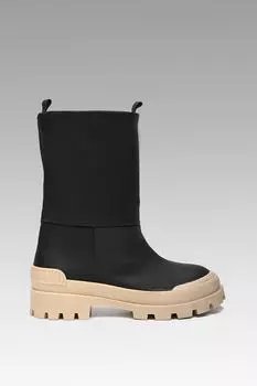 Женские модные ботинки Glasco, черные кожаные