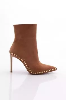 Женские модные ботинки на каблуке