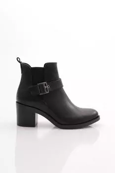 Женские модные ботинки на каблуке