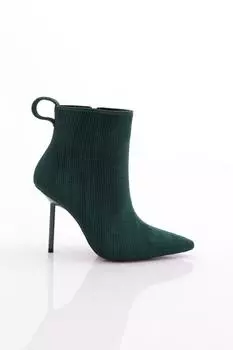 Женские модные ботинки на каблуке с эластичной спинкой