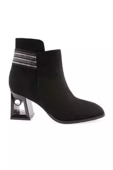 Женские модные ботинки на каблуке с веревочными аксессуарами