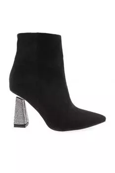Женские модные ботинки на кубковом каблуке с каменным каблуком