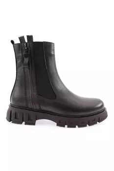 Женские модные ботинки на молнии по бокам со шнуровкой