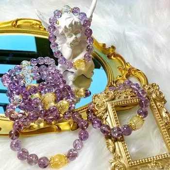 Женские модные браслеты из натурального камня, сказочный подарок, шикарные браслеты из бисера своими руками, уникальные ювелирные аксессуары фиолетовый