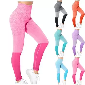 Женские модные брюки для йоги с высокой талией и подъемом бедер, внешние спортивные брюки L серый