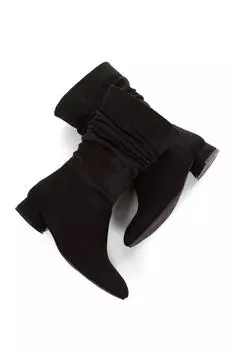 Женские модные черные ботинки из искусственной кожи