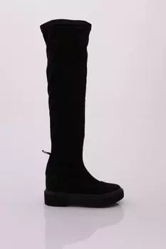 Женские модные длинные сапоги на толстой подошве