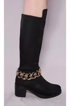 Женские модные длинные замшевые сапоги