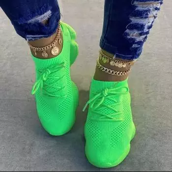 Женские модные дышащие кроссовки, спортивная и повседневная обувь, модные легкие женские туфли, дышащая женская сетка 35 красный