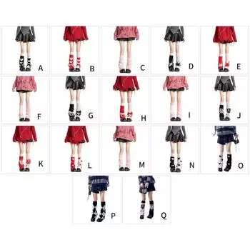 Женские модные гетры, вязаные длинные носки с сердцем, теплые студенческие носки для девочек в стиле 90-х годов, вечерние повседневные носки Y2K, уличная одежда, подарок Q