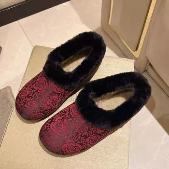 Женские модные хлопковые ботинки на плоской подошве, осенние, новые, с круглой головкой, из замши, с мягкой подошвой, нескользящие, износостойкие, с низким верхом 35