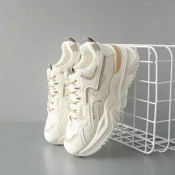 Женские модные кроссовки для тенниса на толстой подошве, спортивные кроссовки для женщин, весна-осень, сетчатые дышащие повседневные кроссовки, вулканизированная обувь 35