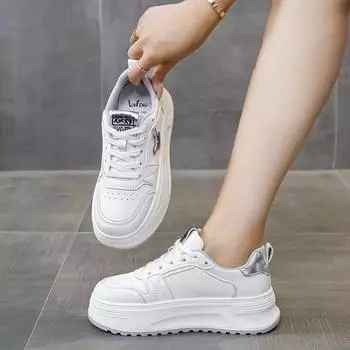 Женские модные кроссовки на платформе со шнуровкой для ходьбы, удобные низкие повседневные кроссовки для тенниса 35