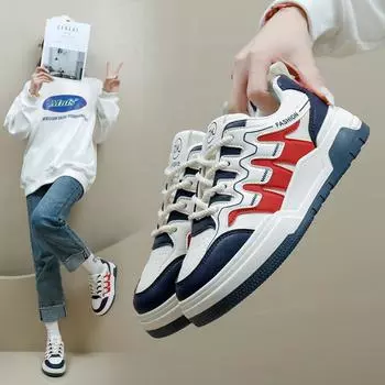 Женские модные кроссовки на шнуровке, стильные прогулочные туфли, удобные кроссовки на платформе, кроссовки из искусственной кожи, легкая повседневная спортивная обувь для женщин 35