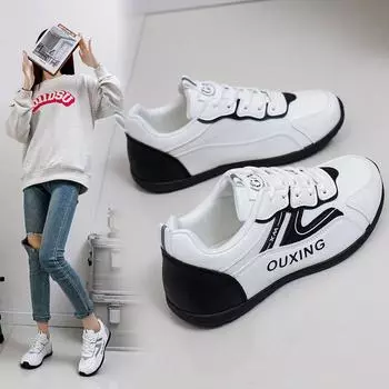 Женские модные кроссовки, уличные нескользящие кроссовки на шнуровке, легкие, удобные, повседневные, дышащие, прогулочная спортивная обувь для женщин 35