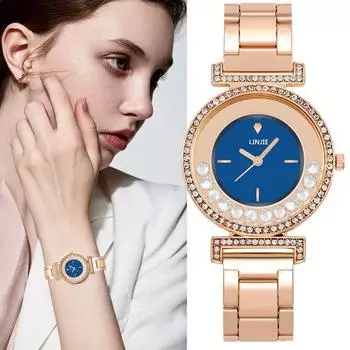 Женские модные кварцевые часы, лучшие брендовые женские наручные часы, лучшие подарки, часы для жены, семьи, друга чёрный