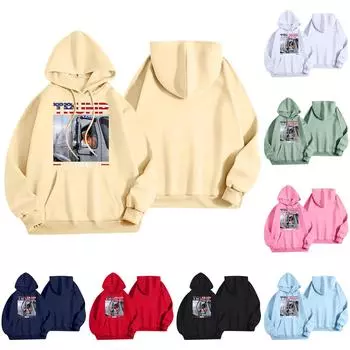 Женские модные легкие толстовки с длинным рукавом и карманами L чёрный