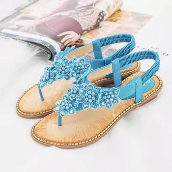 Женские модные летние босоножки в богемном стиле, сандалии с клипсами, пляжная обувь, сандалии со стразами, обувь 36 белый