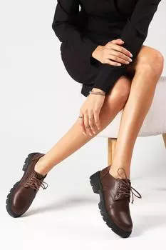 Женские модные лоферы Olivia Brown на толстой подошве