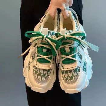 Женские модные массивные кроссовки, туфли без шнуровки для папы, дышащие удобные кроссовки на платформе для женщин, прогулочная обувь на толстой подошве 36