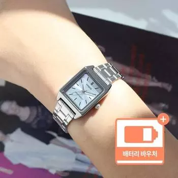 Женские модные металлические наручные часы Casio + пакет билетов на замену батареек