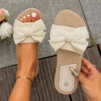 Женские модные нескользящие износостойкие шлепанцы для колледжа, пляжного отдыха, с цветочным принтом, на плоской подошве 34 белый