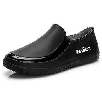 Женские модные низкие нескользящие водонепроницаемые туфли для взрослых, уличные, на плоской подошве, легкие, кухонные, с мелким вырезом, рабочие туфли, модные 36