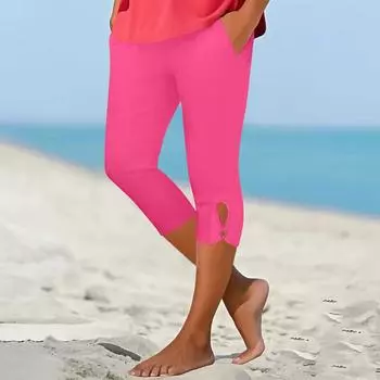 Женские модные однотонные брюки с эластичной талией, высокой посадкой, облегающие M