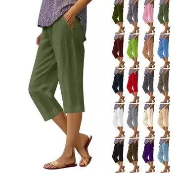 Женские модные однотонные свободные повседневные брюки с эластичной резинкой на талии и прямыми карманами XXXL кофейный