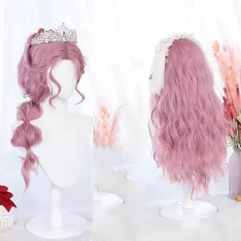 Женские модные парики Bybrana подходят для повседневного ношения, вьющиеся волосы средней длины, длинные волосы, волосы из химического волокна 65cm