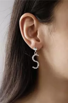 Женские модные посеребренные серьги с висячими камнями для приглашения на свадьбу, помолвку, вечернее платье