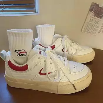 Женские модные повседневные белые кожаные кроссовки из парусины - весна 2023 г. 39