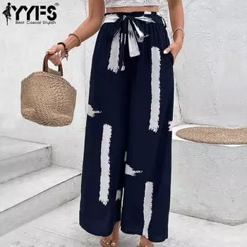 Женские модные повседневные брюки с высокой талией YYFS, брюки и капри S