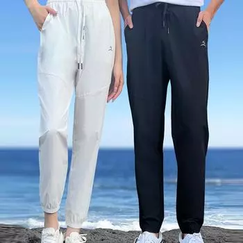 Женские модные повседневные однотонные универсальные спортивные штаны свободного кроя, впитывающие пот, спортивные штаны с поясом для активного отдыха S чёрный