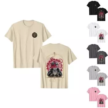 Женские модные повседневные свободные удобные топы с короткими рукавами и круглым вырезом с принтом XXXL белый