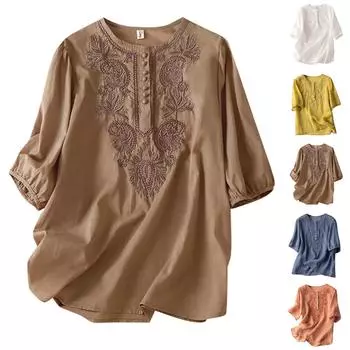 Женские модные повседневные топы, однотонные рубашки, пуловеры с круглым вырезом, футболки L синий