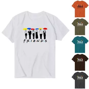 Женские модные повседневные топы с принтом, рубашки с короткими рукавами, пуловеры с круглым вырезом, футболки XL чёрный