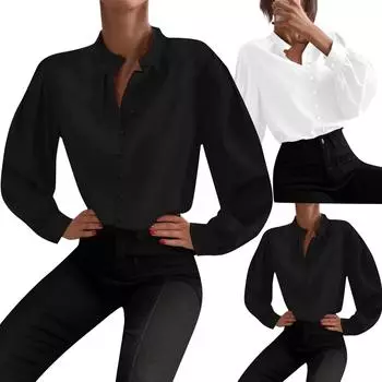 Женские модные повседневные топы с принтом, рубашки с короткими рукавами, пуловеры с V-образным вырезом, футболки L чёрный