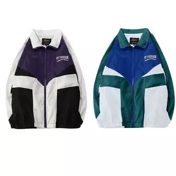 Женские модные повседневные универсальные повседневные толстовки с круглым вырезом на молнии до половины, повседневные толстовки с решетчатым верхом и длинными рукавами с графикой M фиолетовый