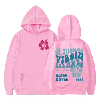 Женские модные повседневные универсальные повседневные толстовки с круглым вырезом, топы с длинными рукавами и принтом M розовый